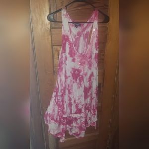 Plus size ( see other listings for other colors) pink tunic beaded
